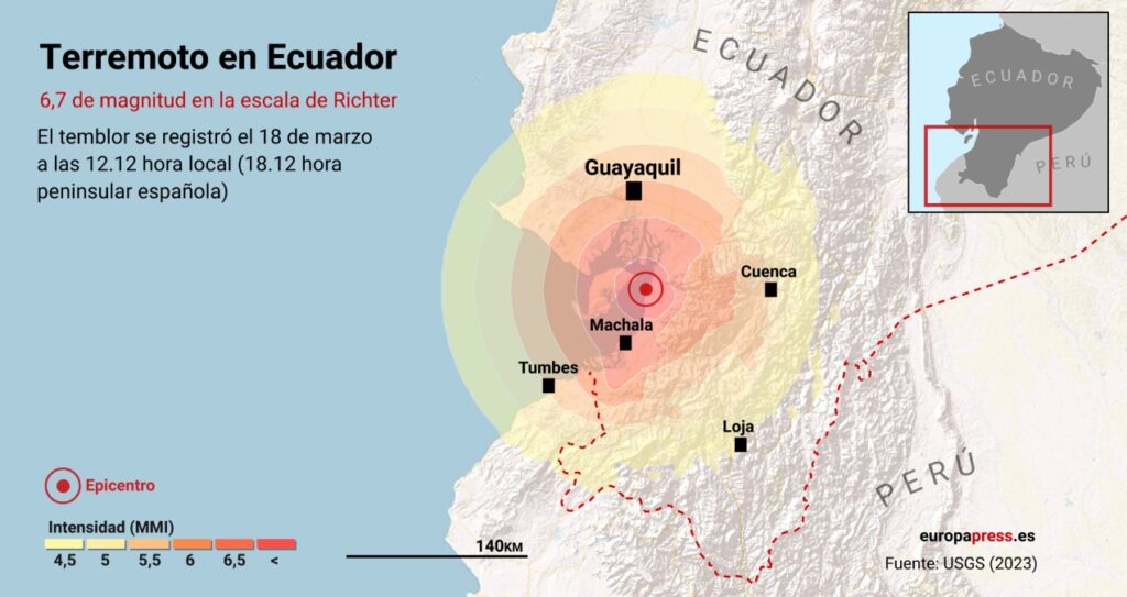 Un Terremoto De De Magnitud Sacude La Costa De Ecuador