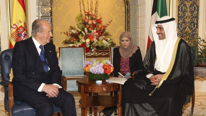 El Rey durante una audiencia con el presidente de la Asamblea Nacional de Kuwait, Marzuk Ali al Ghanim