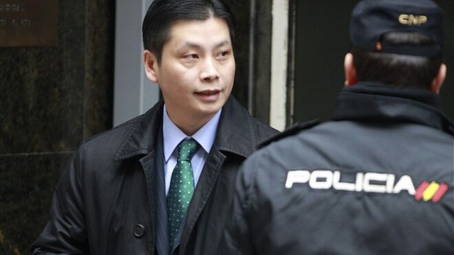 Gao Ping, en una de sus comparecencias ante la Audiencia Nacional antes de reingresar en prisión.