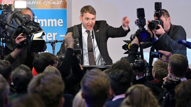 Andre Poggenburg, candidato de Alternativa por Alemania (AfD) por Sajonia-Anhalt.