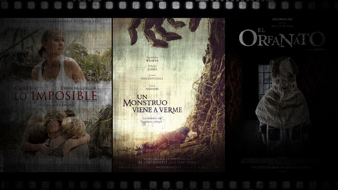 'Lo imposible', 'Un monstruo viene a verme' y 'El orfanato', las tres películas de Juan Antonio Bayona.