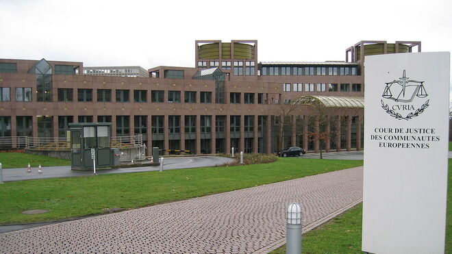 Entrada al Tribunal Superior de Justicia de la UE, en Luxemburgo.