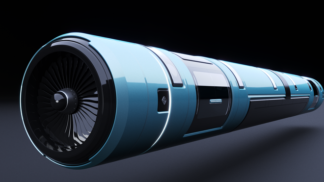 Proyección del diseño del Hyperloop UPV