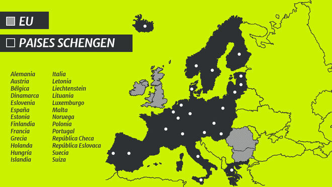 Países miembros de Schengen