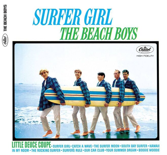 Portada álbum 'Surfer Girl' de los Beach Boys