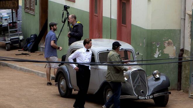 El director estadounidense Robert Zemeckis y Brad Pitt, en un momento del rodaje en Gran Canaria