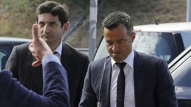 El agente de futbolistas Jorge Mendes, a su llegada a los juzgados de Pozuelo de Alarcón.