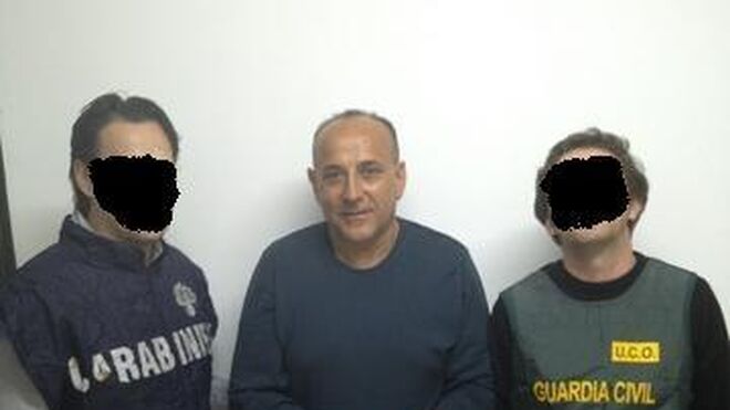 Giuseppe Polverino tras ser arrestado por la UCO