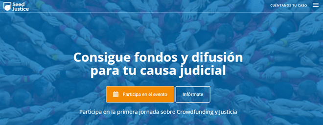 Plataforma de crowdfunding para causas judiciales.