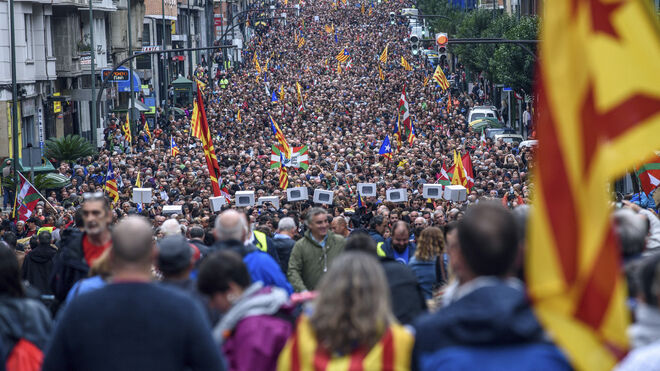 Manifestación en Bilbao en apoyo al referéndum