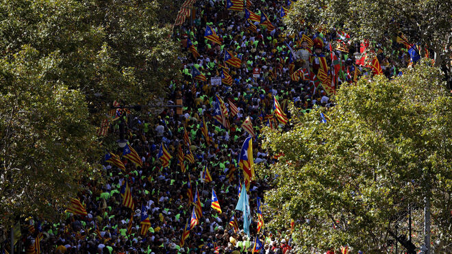 Vista aerea de la Fiesta de Cataluña