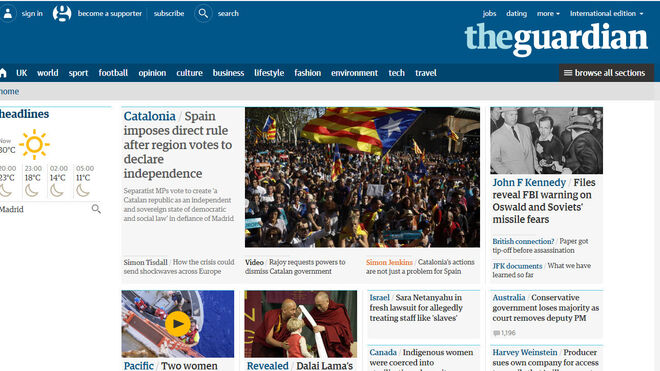 'The Guardian', referencia en la izquierda inglesa