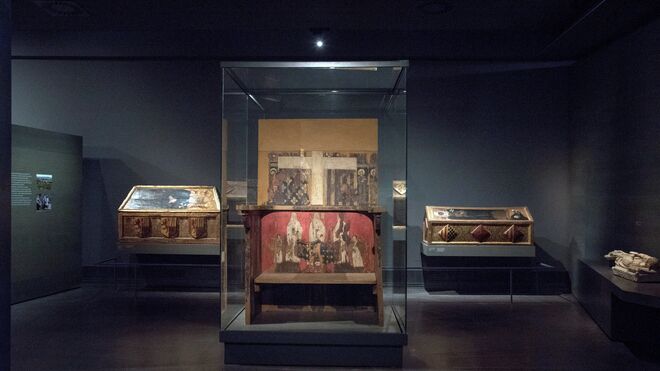 Las cajas sepulcrales y trono de Blanca de Aragón y Anjou en el Museo Diocesano de Lleida