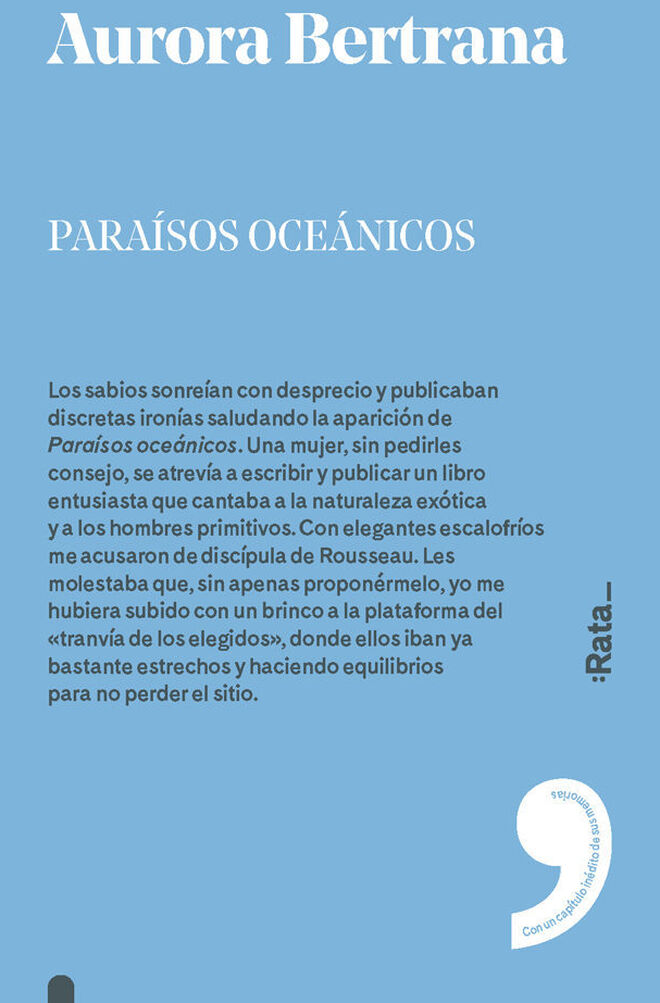 Paraísos oceánicos, de Aurora Bertrana.