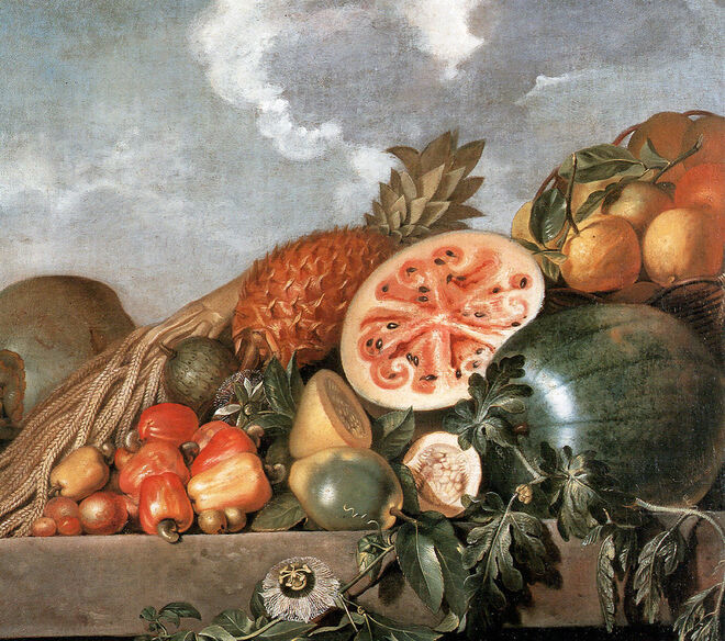 "Piña, sandía y otras frutas brasileñas” (siglo 17)