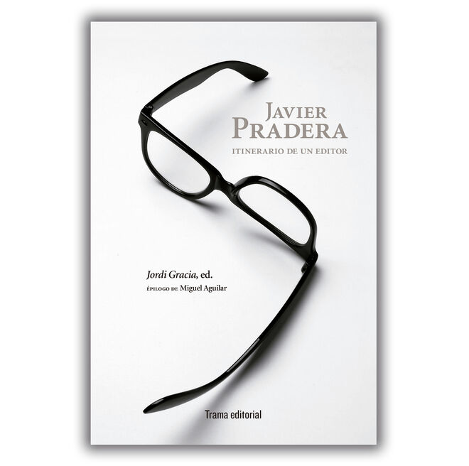 Un detalle de la portada del libro dedicado a Javier Pradera.