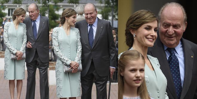 El rey Juan Carlos y Letizia parecen llevarse mejor.