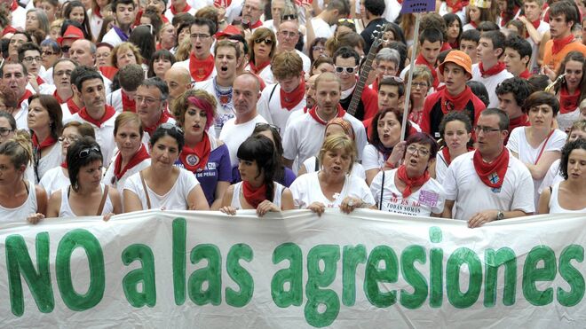 Archivo. Manifestación contra las agresiones sexuales durante San Fermín
