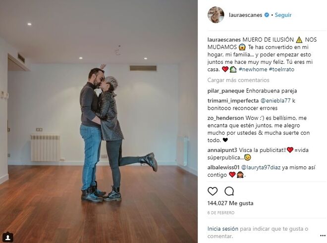 Risto Mejide y Laura Escanes están muy ilusionados con su nuevo nidito de amor