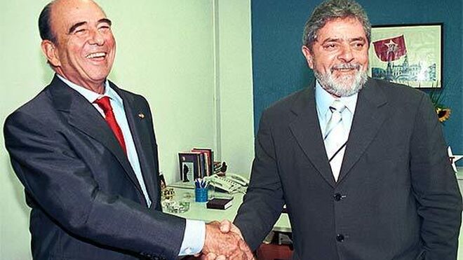Emilio Botín y Lula da Silva, en una imagen de 2006.