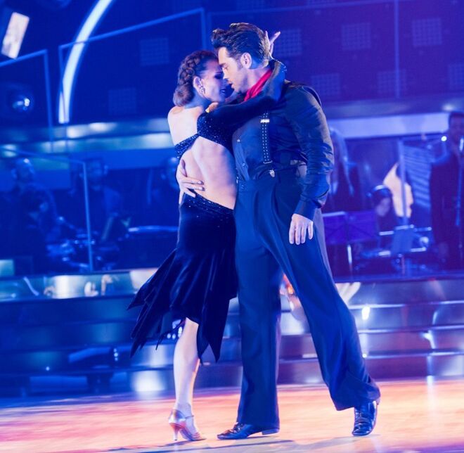 David Bustamante y Yana Olina en Bailando con las estrellas.