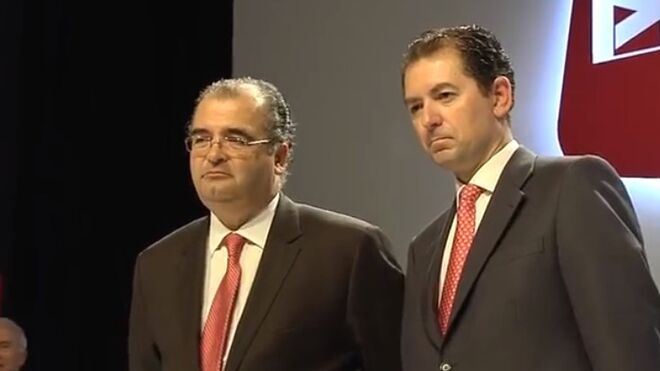 Ángel Ron, expresidente del Popular, y Francisco Gómez, ex consejero delegado.