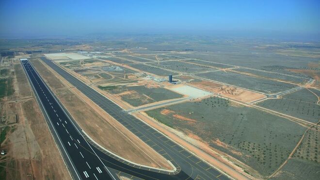 Vista aérea del aeropuerto de Ciudad Real.