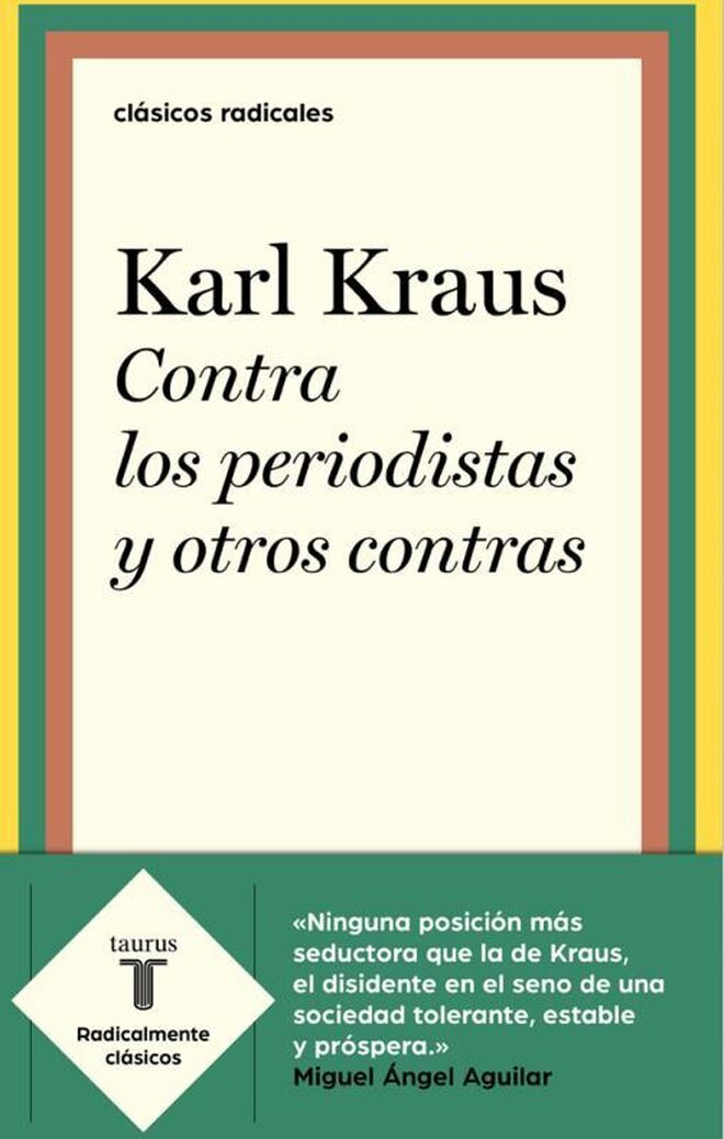 Un detalle de la portada del ensayo de Karl Kraus.