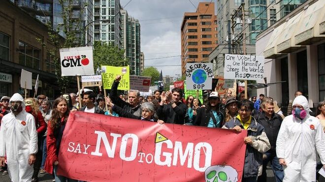 Marcha contra Monsanto en Vancouver.
