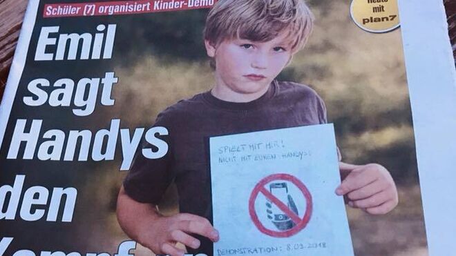 Emil en la portada del "Hamburger Morgen Post"