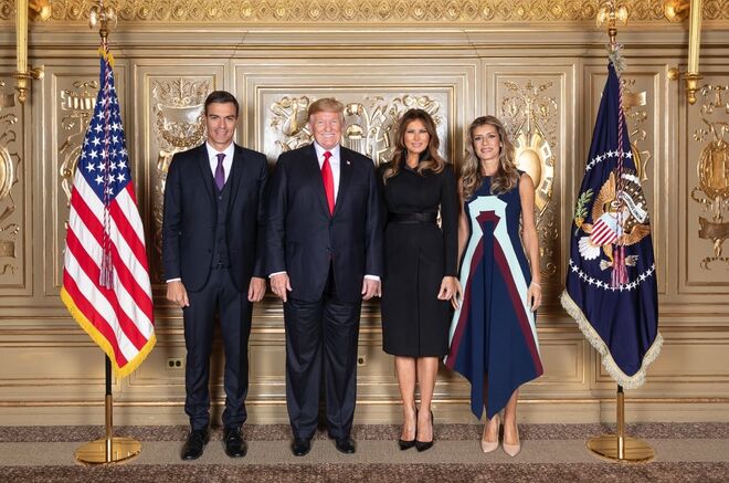 El encuentro de Pedro Sánchez con Donald Trump en Nueva York.