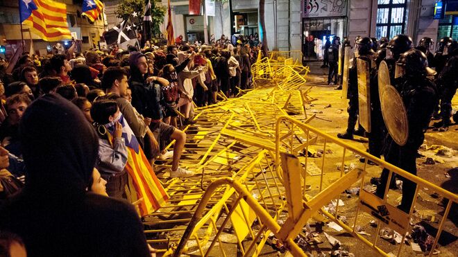 Protestas en Cataluña.