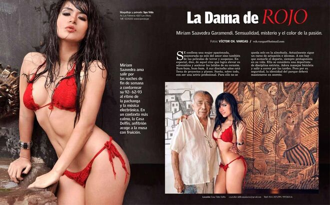 Miriam en una revista peruana