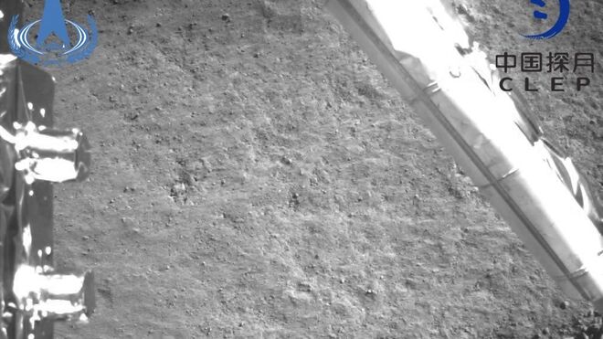 Primera instantánea de la cara oculta de la luna captada por la sonda Chang'e 4