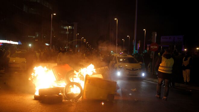 Protestas de los taxistas en Ifema (Madrid)