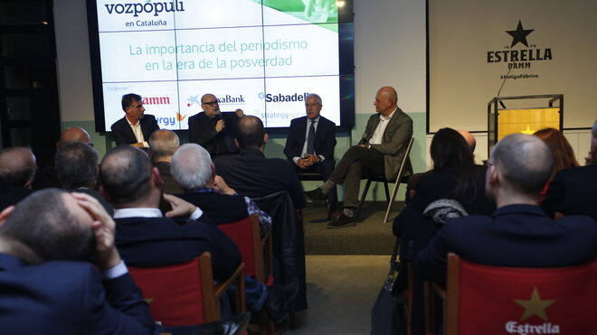 Imágenes de la presentación de Vozpópuli en Cataluña