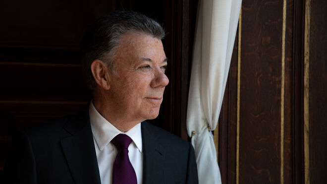 Juan Manuel Santos, expresidente de Colombia, en entrevista con Vozpópuli