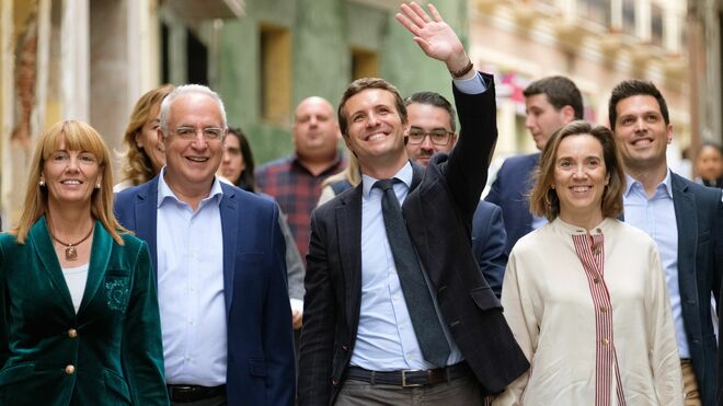 Casado durante un acto electoral en La Rioja este viernes.