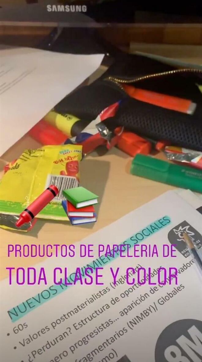 Alba Carrillo muestra cómo estudia en su Instagram