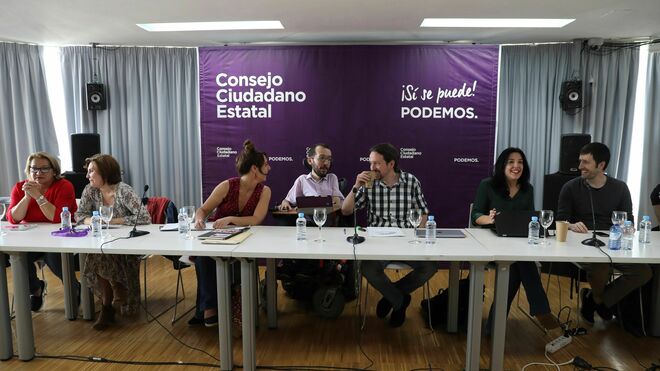 Reunión del Consejo Ciudadanos Estatal de Podemos en Madrid el 6 de mayo de 2019
