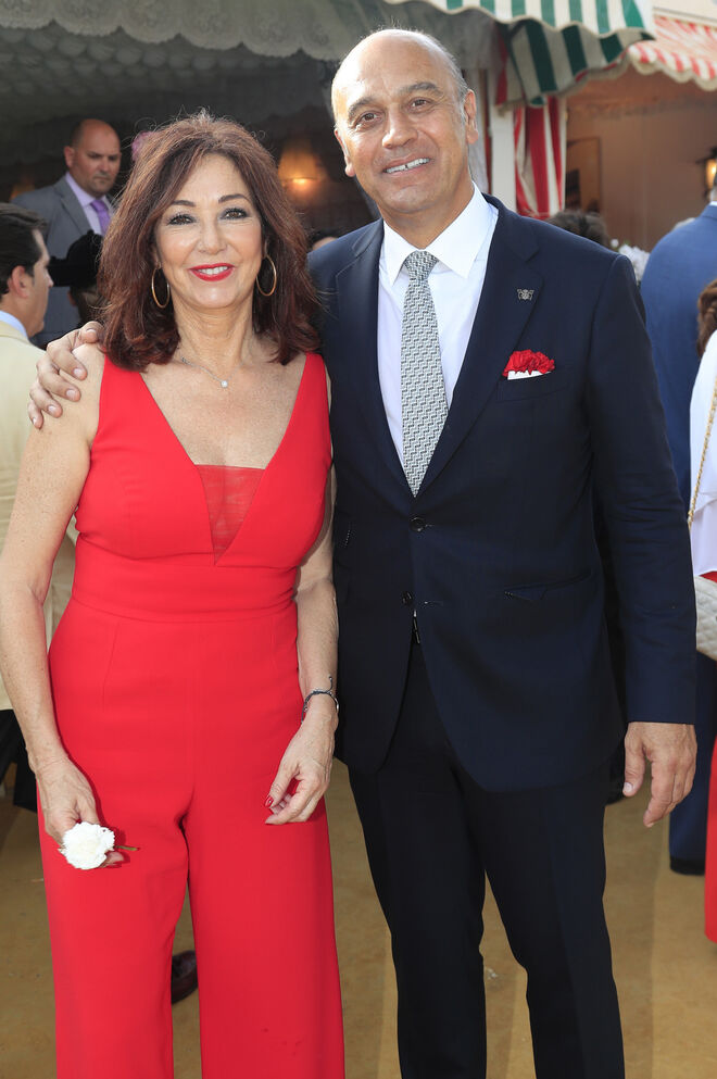 Ana Rosa y Juan Muñoz en la Feria de Abril
