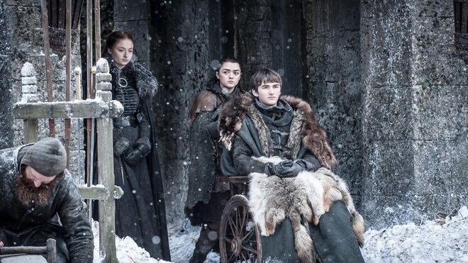 Sansa y Bran Stark en Juego de tronos