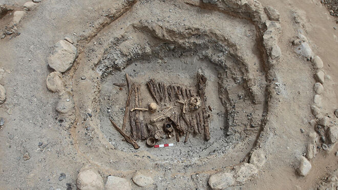 La tumba M12 del yacimiento estudiado en las montañas Pamir