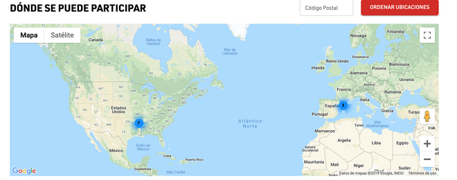 Mapa con los centros que participan en un s¡ensayo sobre cáncer de páncreas