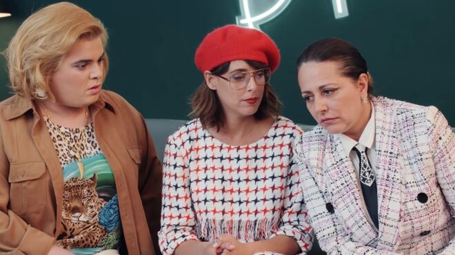 Paquita Salas (Brays Efe), Magüi (Belén Cuesta) y Noemí Argüelles (Yolanda Ramos) en la temporada 3 de 'Paquita Salas'
