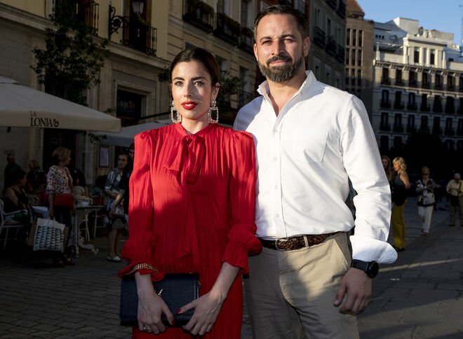 Santiago Abascal y Lidia Bedman en enero de 2019