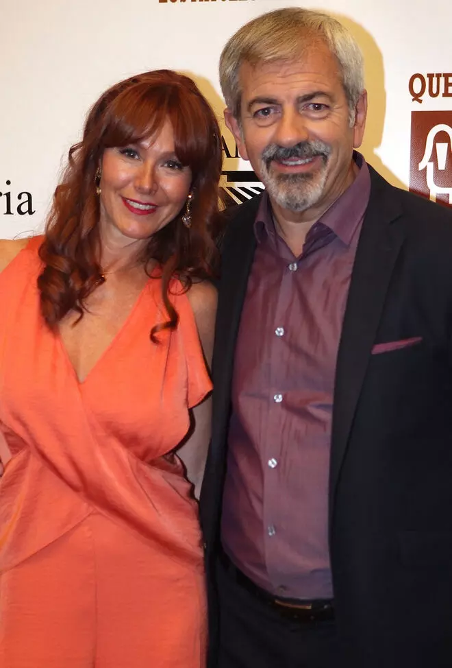El presentador Carlos Sobera y su mujer Patricia Santamaría