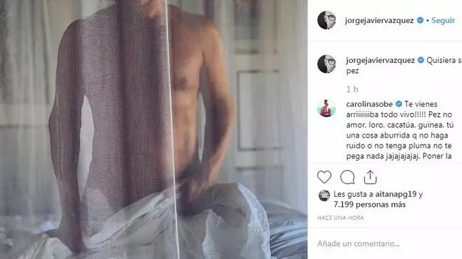 Jorge Javier Vázquez ha publicado una foto desnudo en Instagram.