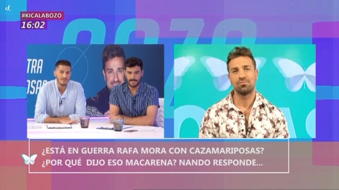 Nando Escribano, German González y Rafa Mora en 'Cazamariposas'