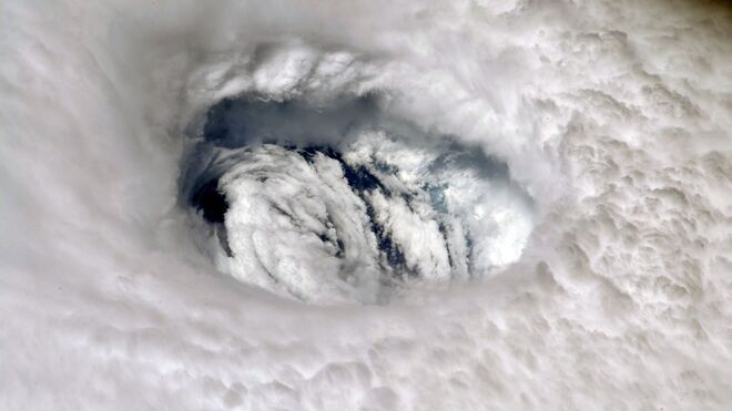 El huracán Dorian desde la Estación Espacial Internacional